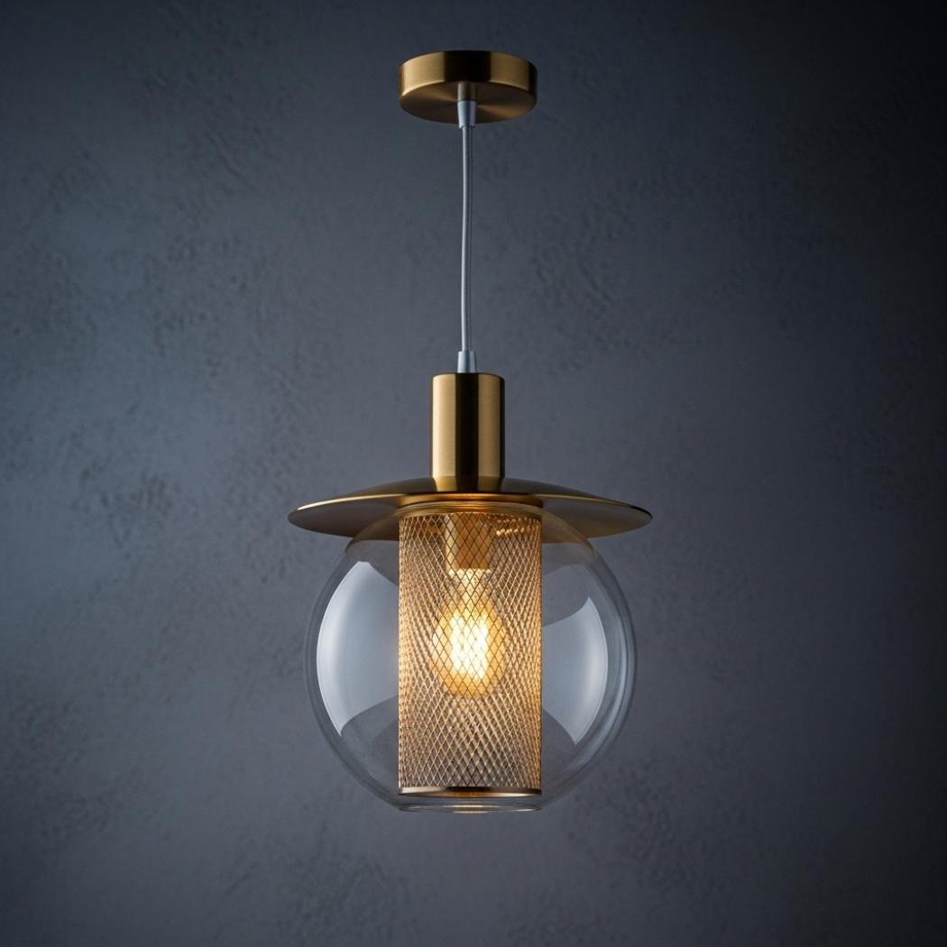 Glass cover pendant light