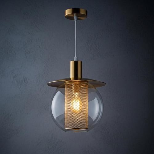 Glass cover pendant light