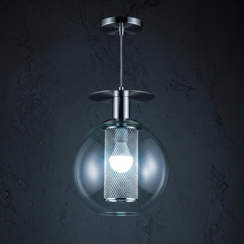 Glass cover pendant light